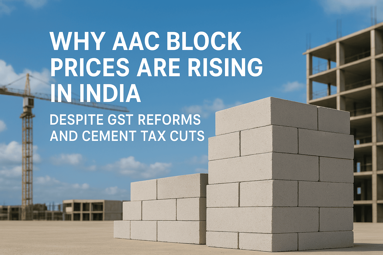 Understanding the AAC Block Price Increase in India Post-GST & Cement Tax Changes